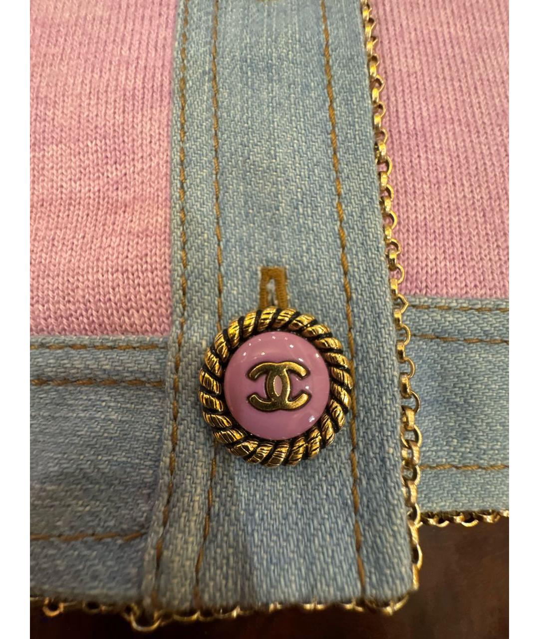 CHANEL Розовая вискозная рубашка, фото 4