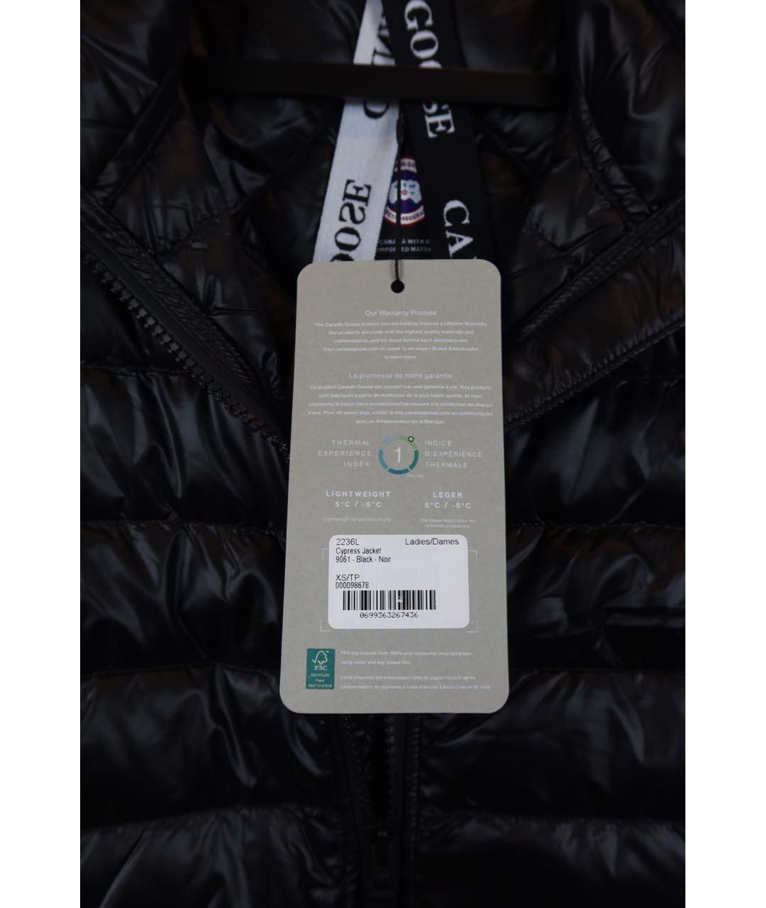 CANADA GOOSE Черный полиамидовый пуховик, фото 7