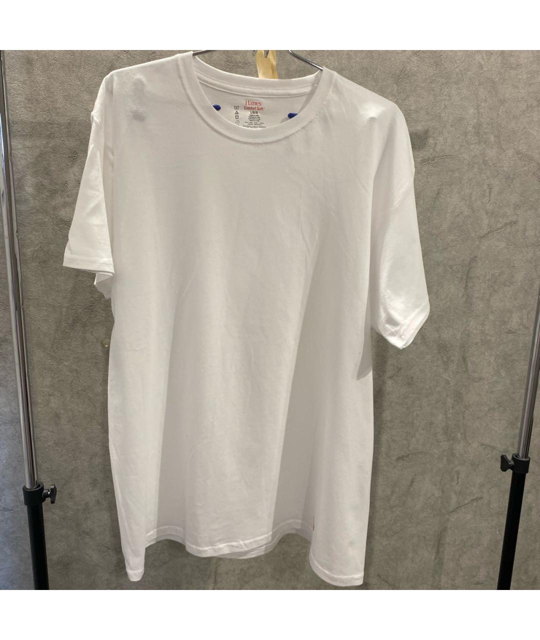 SUPREME Белая хлопковая футболка, фото 2