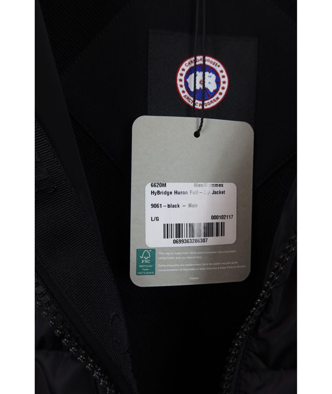 CANADA GOOSE Черная полиамидовая куртка, фото 6