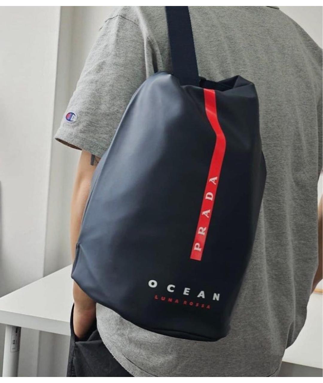 PRADA Темно-синий рюкзак, фото 8