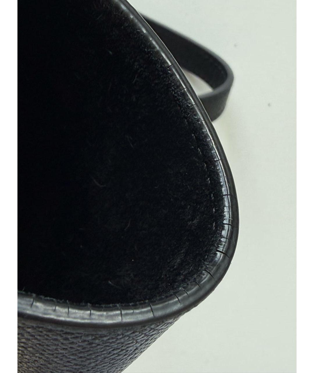 CELINE Черная кожаная сумка с короткими ручками, фото 6