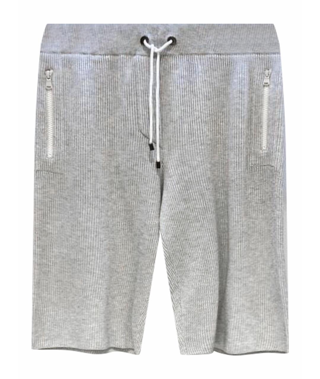 BRUNELLO CUCINELLI Серые хлопковые шорты, фото 1