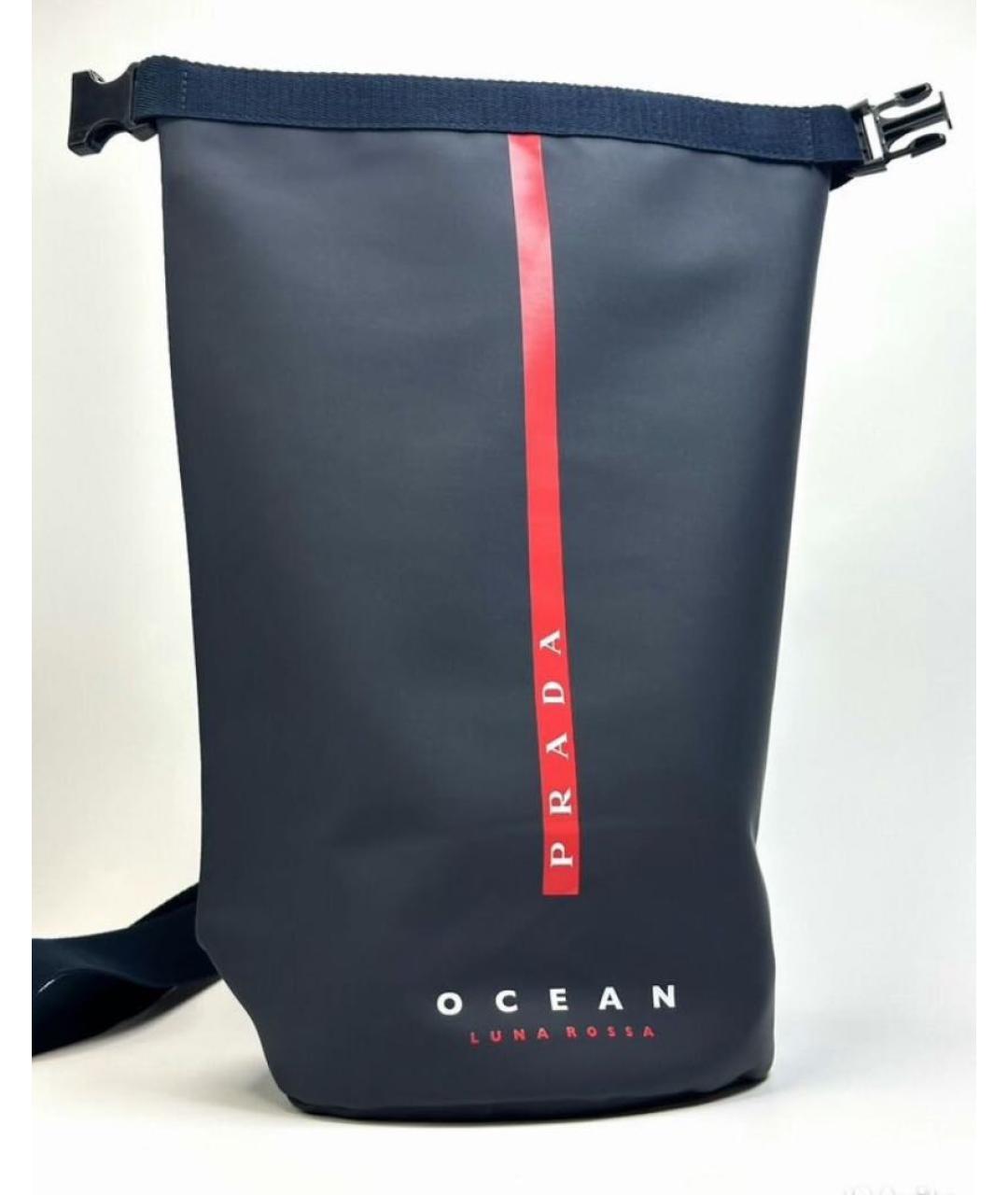 PRADA Темно-синий рюкзак, фото 5