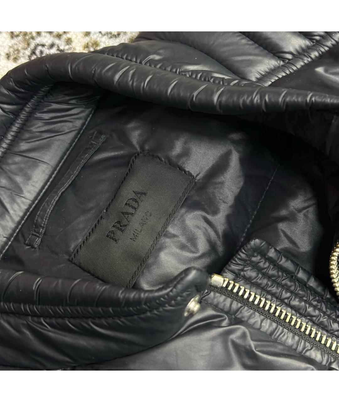 PRADA Черная полиамидовая куртка, фото 2