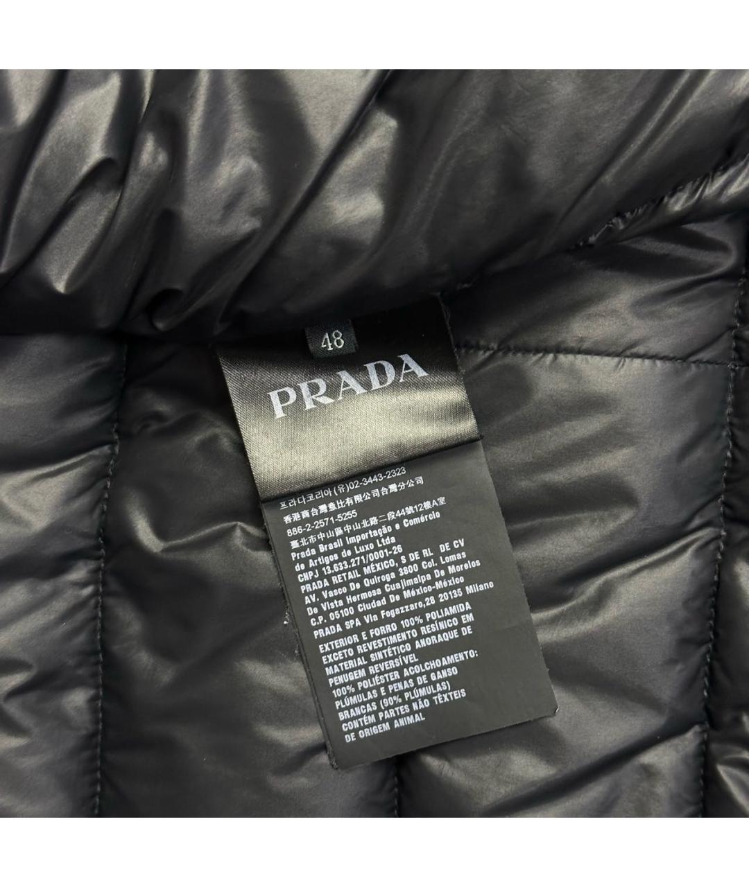 PRADA Черная полиамидовая куртка, фото 5