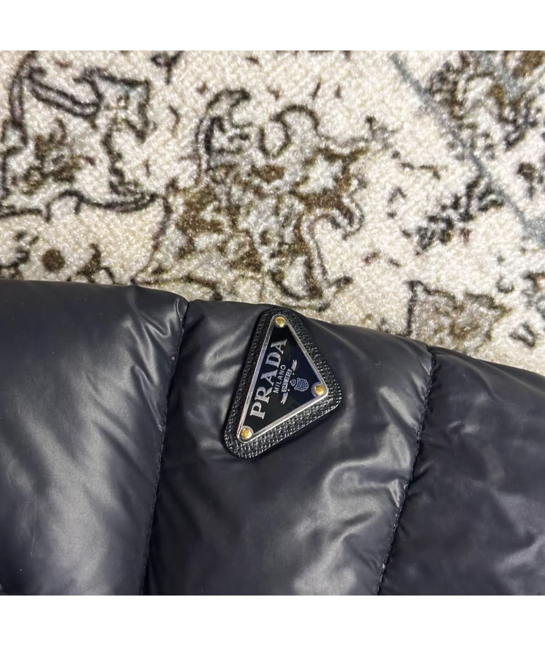 PRADA Черная полиамидовая куртка, фото 4
