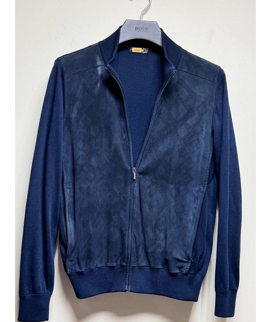 ZILLI Синий кардиган, фото 4