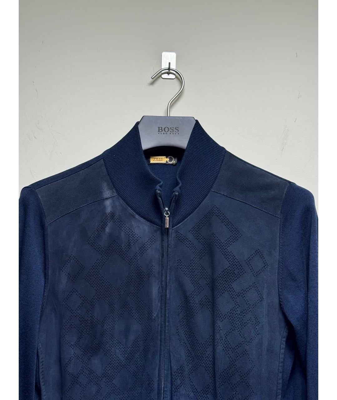 ZILLI Синий кардиган, фото 5