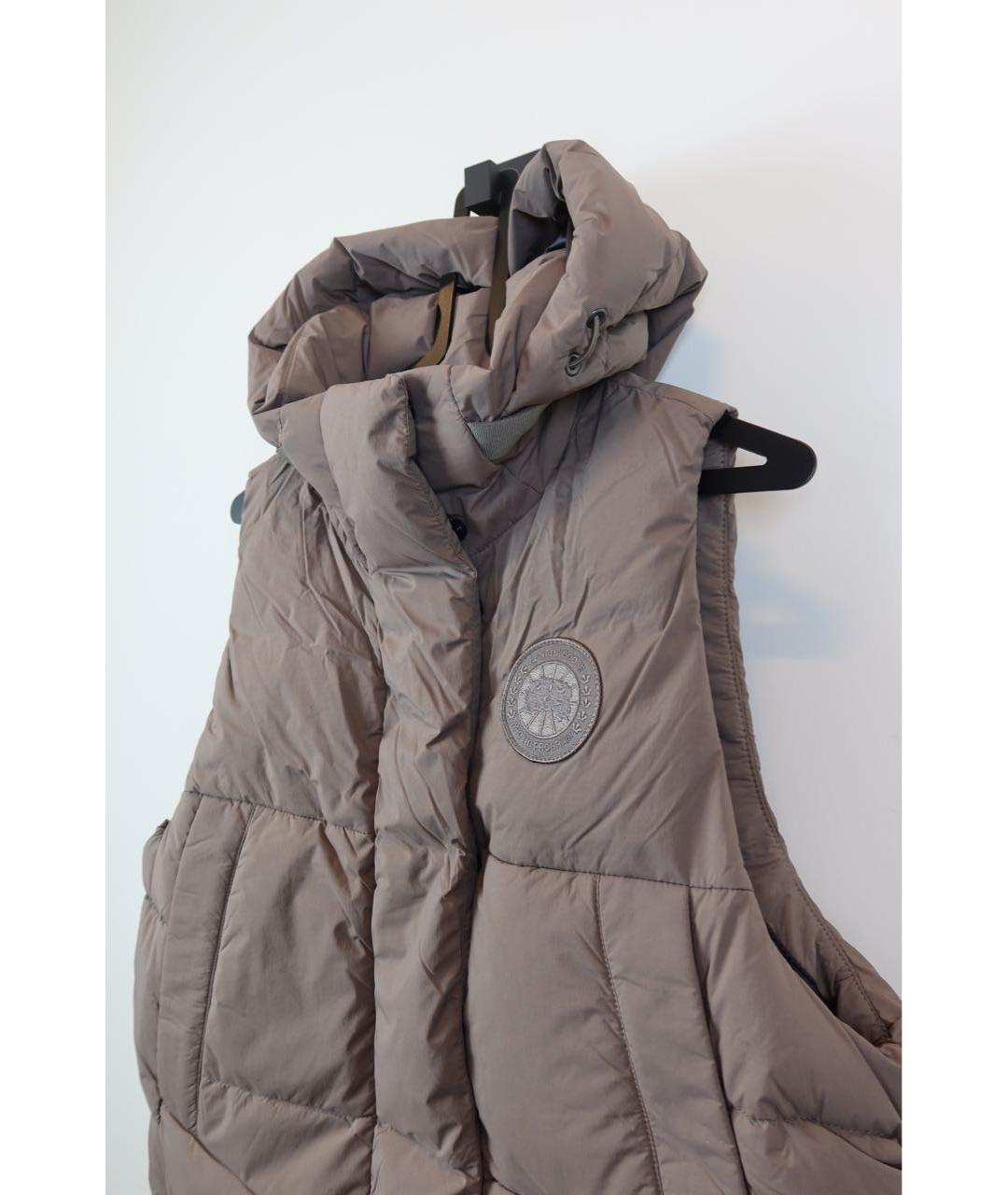 CANADA GOOSE Бежевый полиамидовый жилет, фото 4