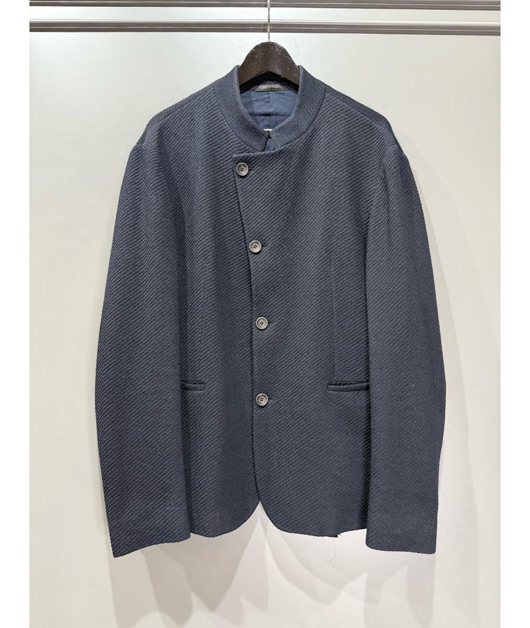 GIORGIO ARMANI Темно-синий шерстяной пиджак, фото 2