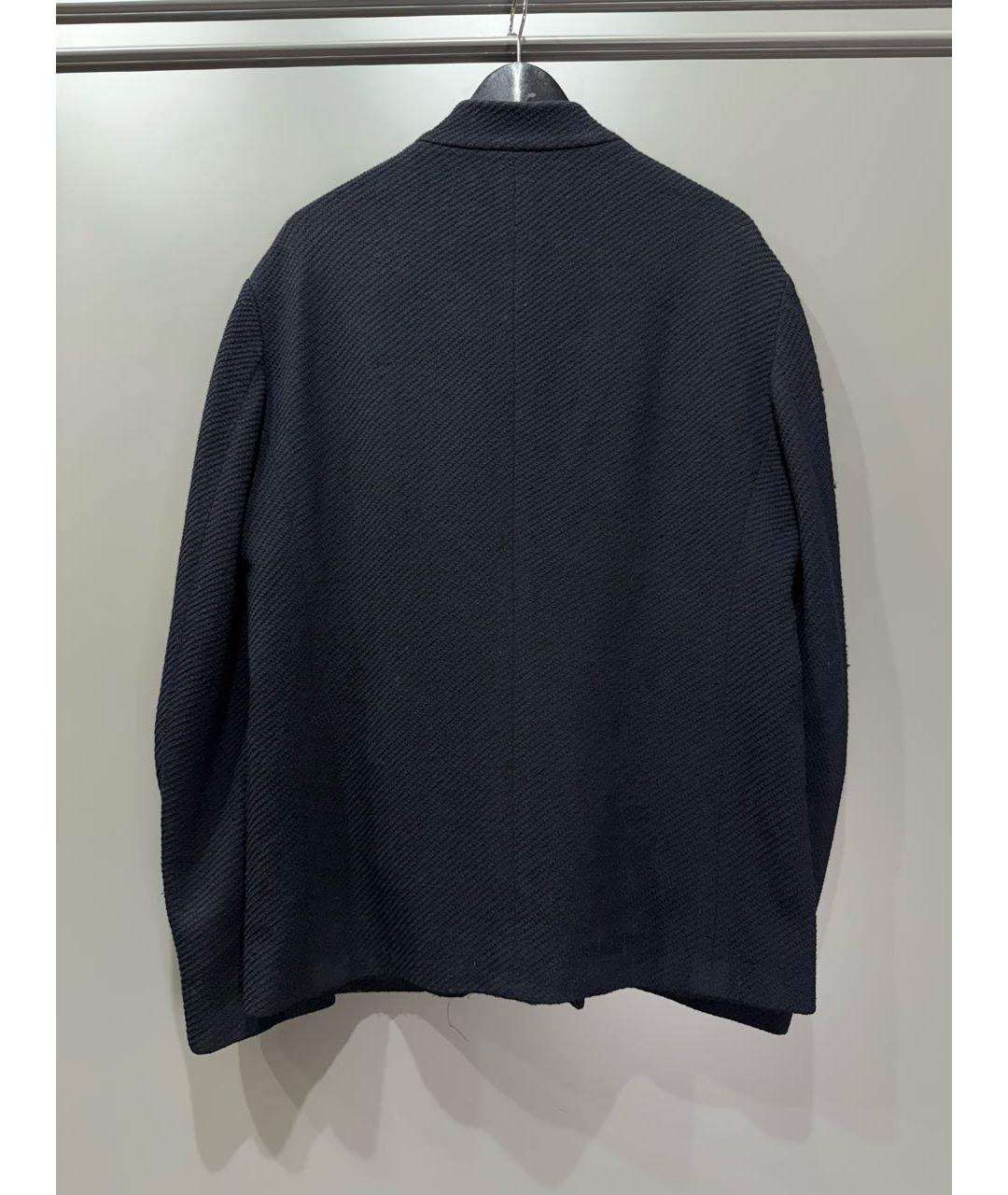 GIORGIO ARMANI Темно-синий шерстяной пиджак, фото 3