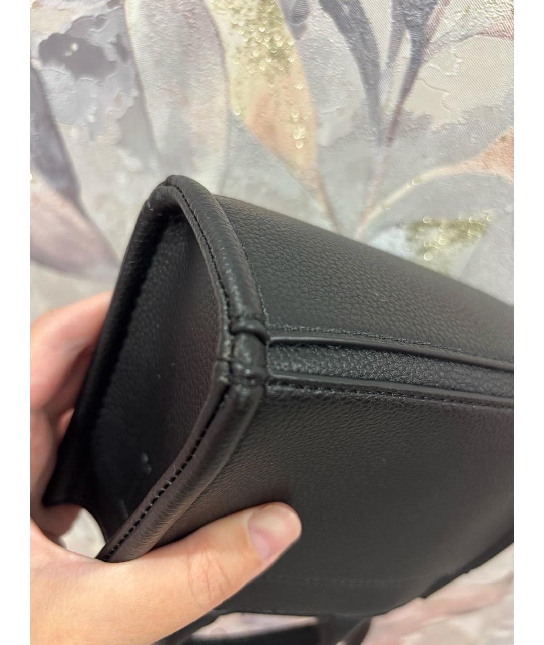 DKNY Черная сумка тоут из искусственной кожи, фото 7