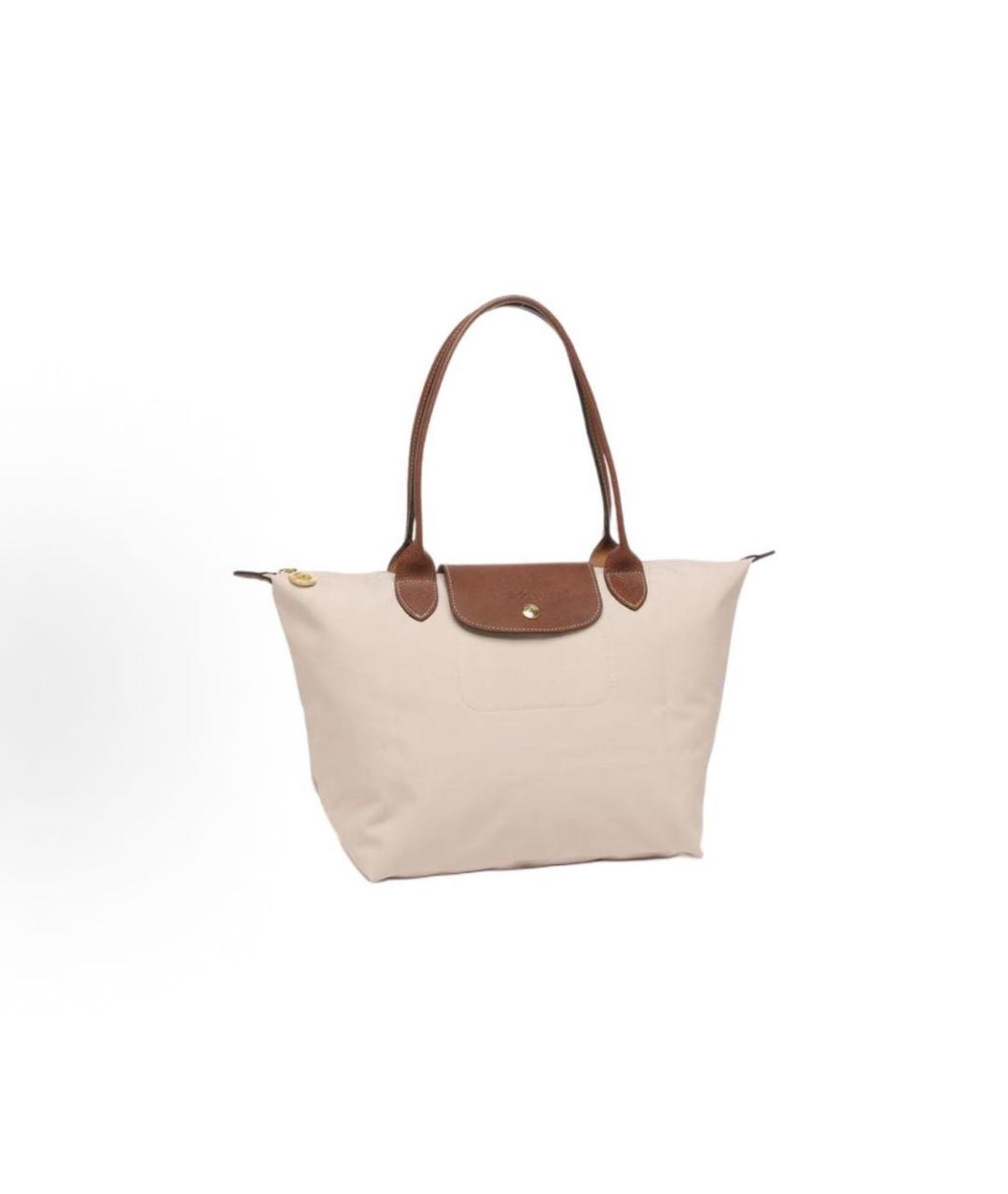 LONGCHAMP Бежевая сумка тоут, фото 3