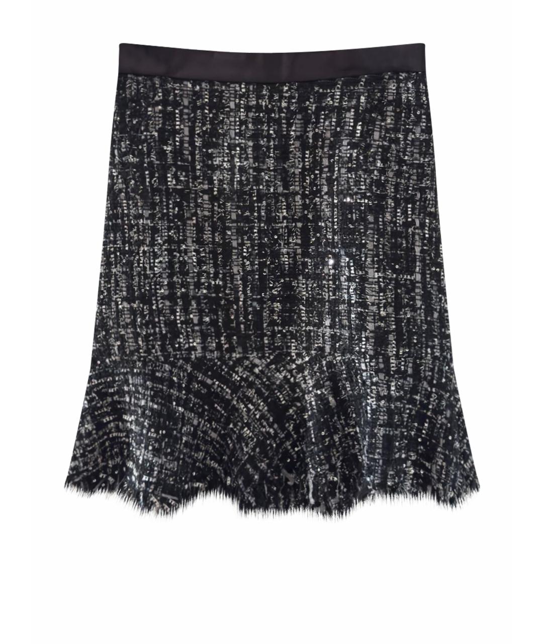 KARL LAGERFELD Черная твидовая юбка мини, фото 1