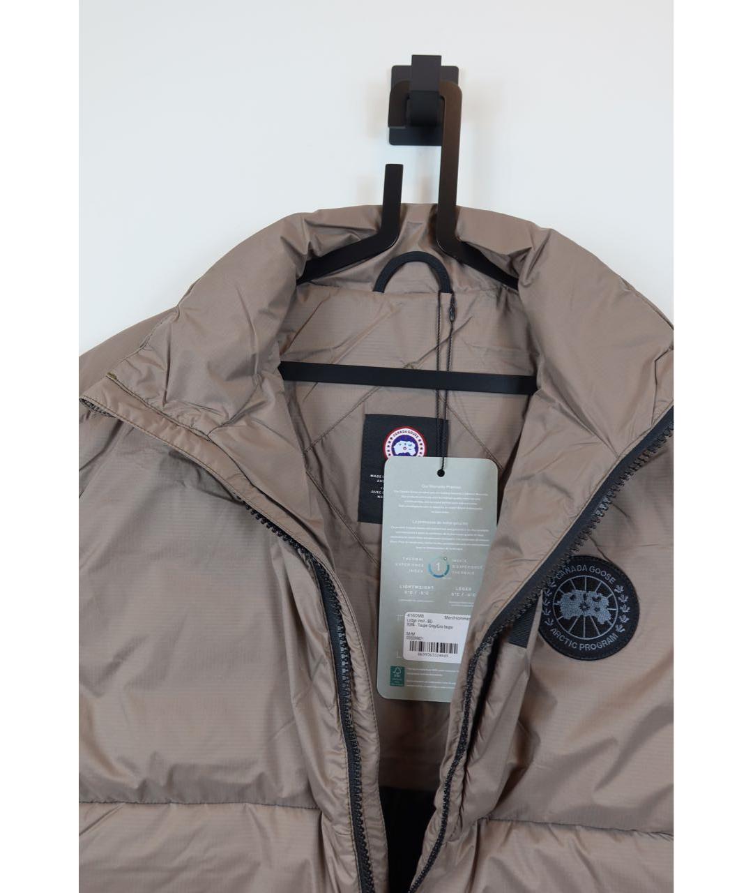 CANADA GOOSE Бежевый полиамидовый жилет, фото 6