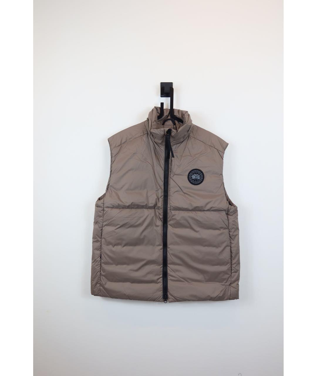 CANADA GOOSE Бежевый полиамидовый жилет, фото 8