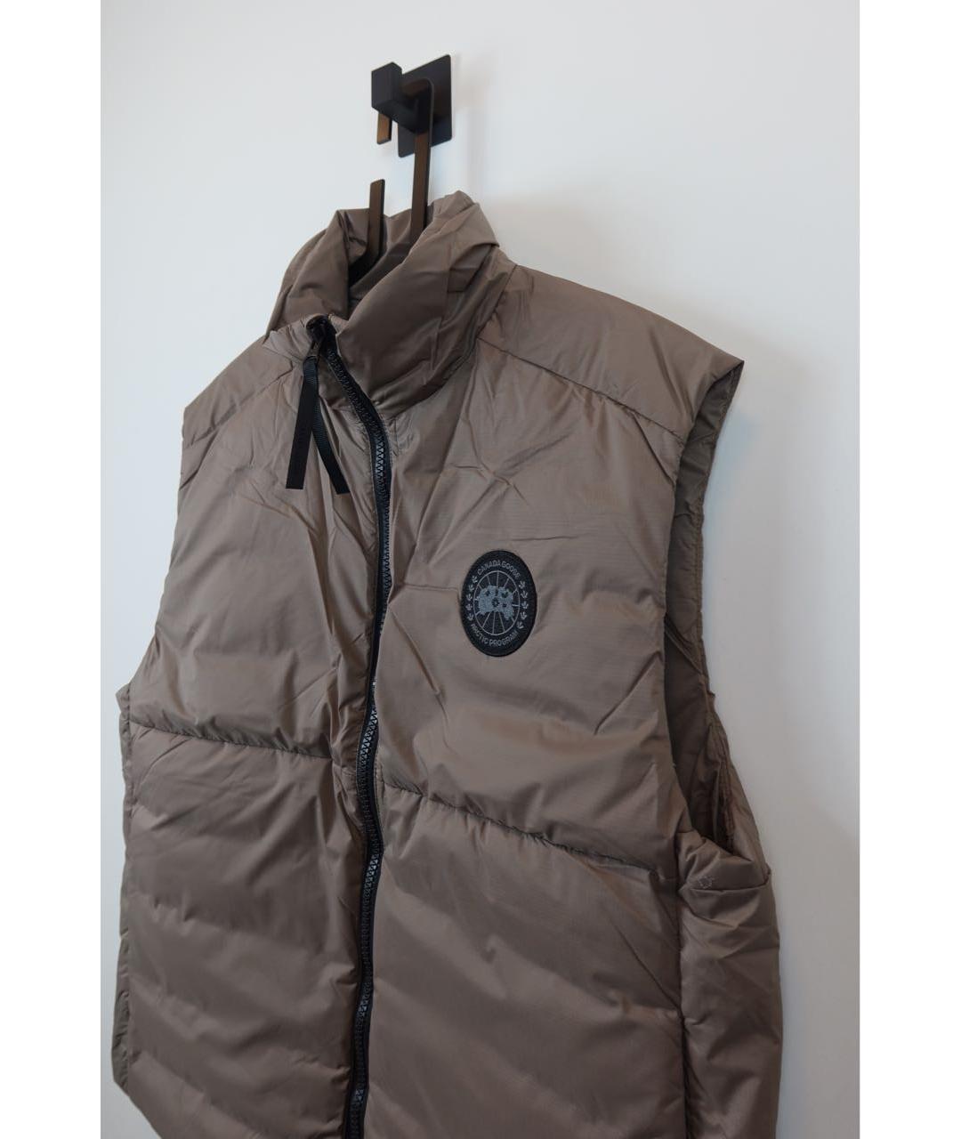 CANADA GOOSE Бежевый полиамидовый жилет, фото 5