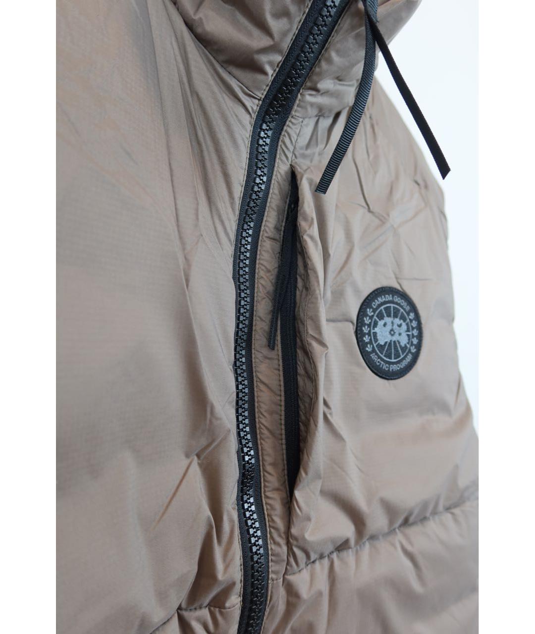 CANADA GOOSE Бежевый полиамидовый жилет, фото 4