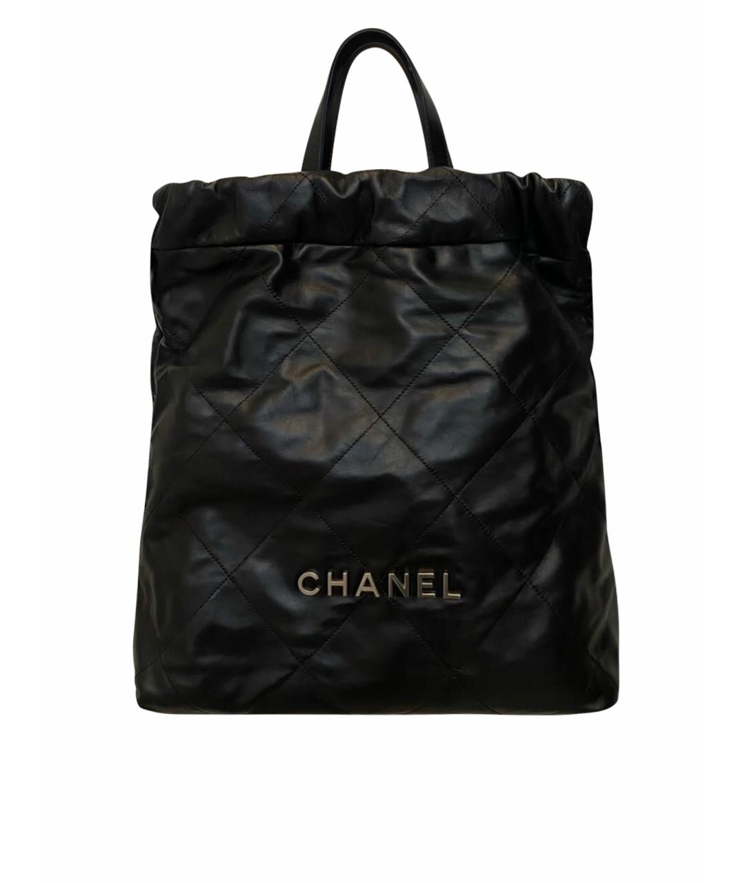 CHANEL Черная кожаная сумка через плечо, фото 1