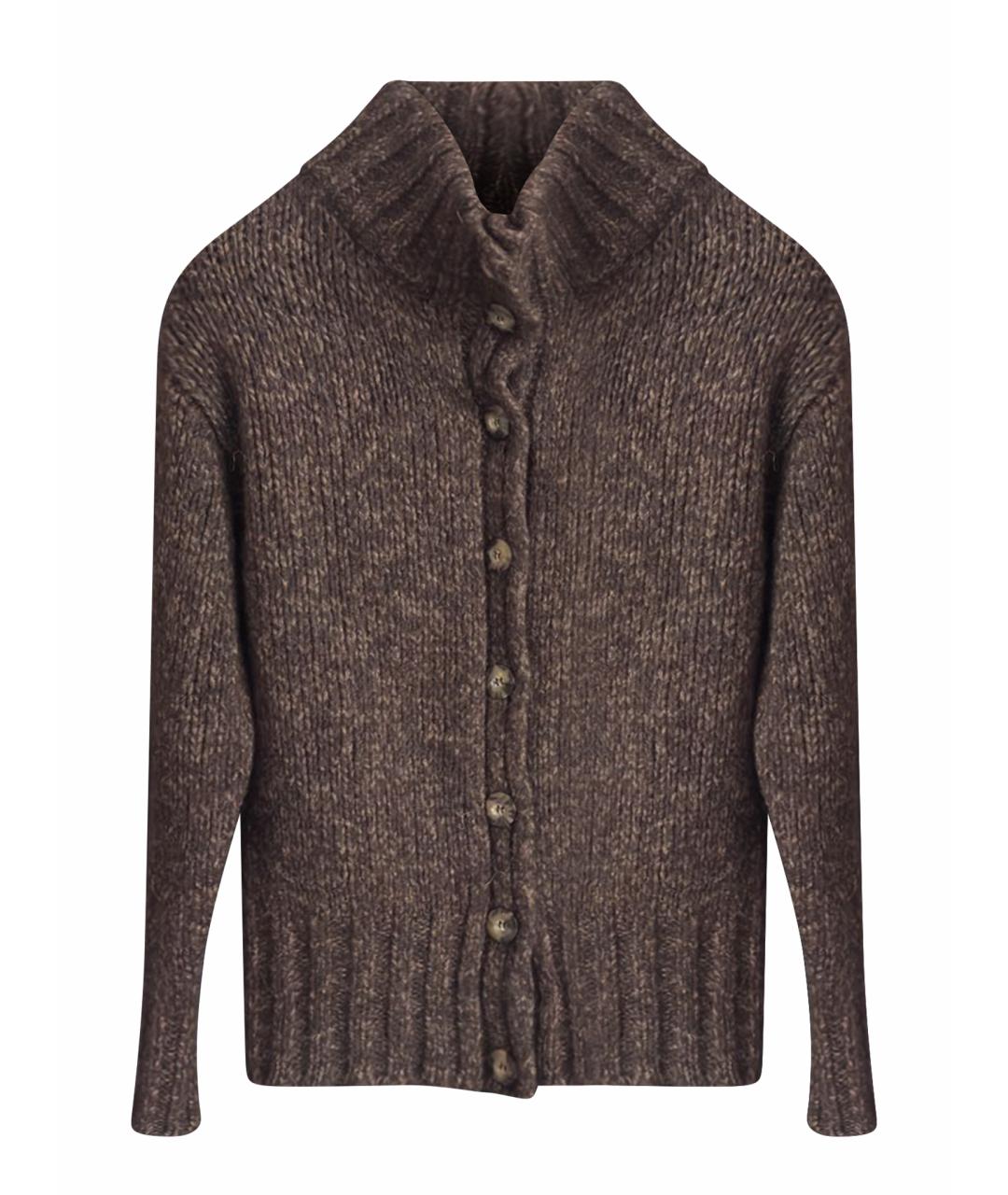 WEEKEND MAX MARA Коричневый шерстяной кардиган, фото 1