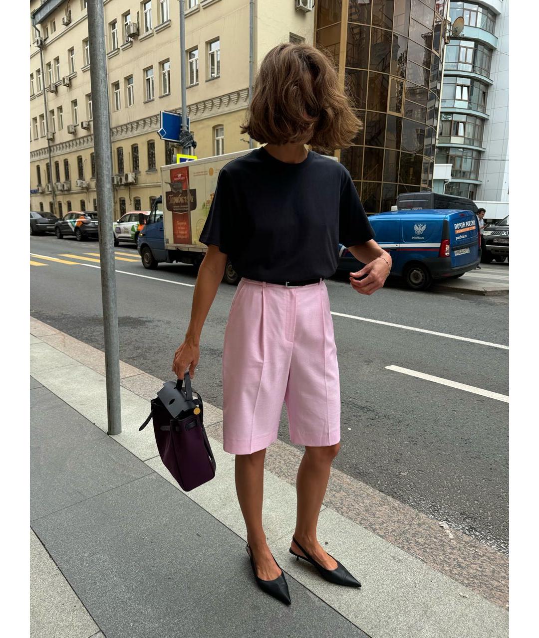 HERMES Фиолетовая тканевая сумка через плечо, фото 8