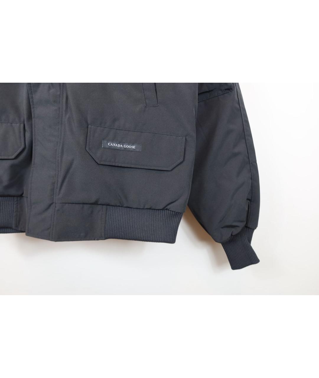 CANADA GOOSE Черный полиамидовый пуховик, фото 3