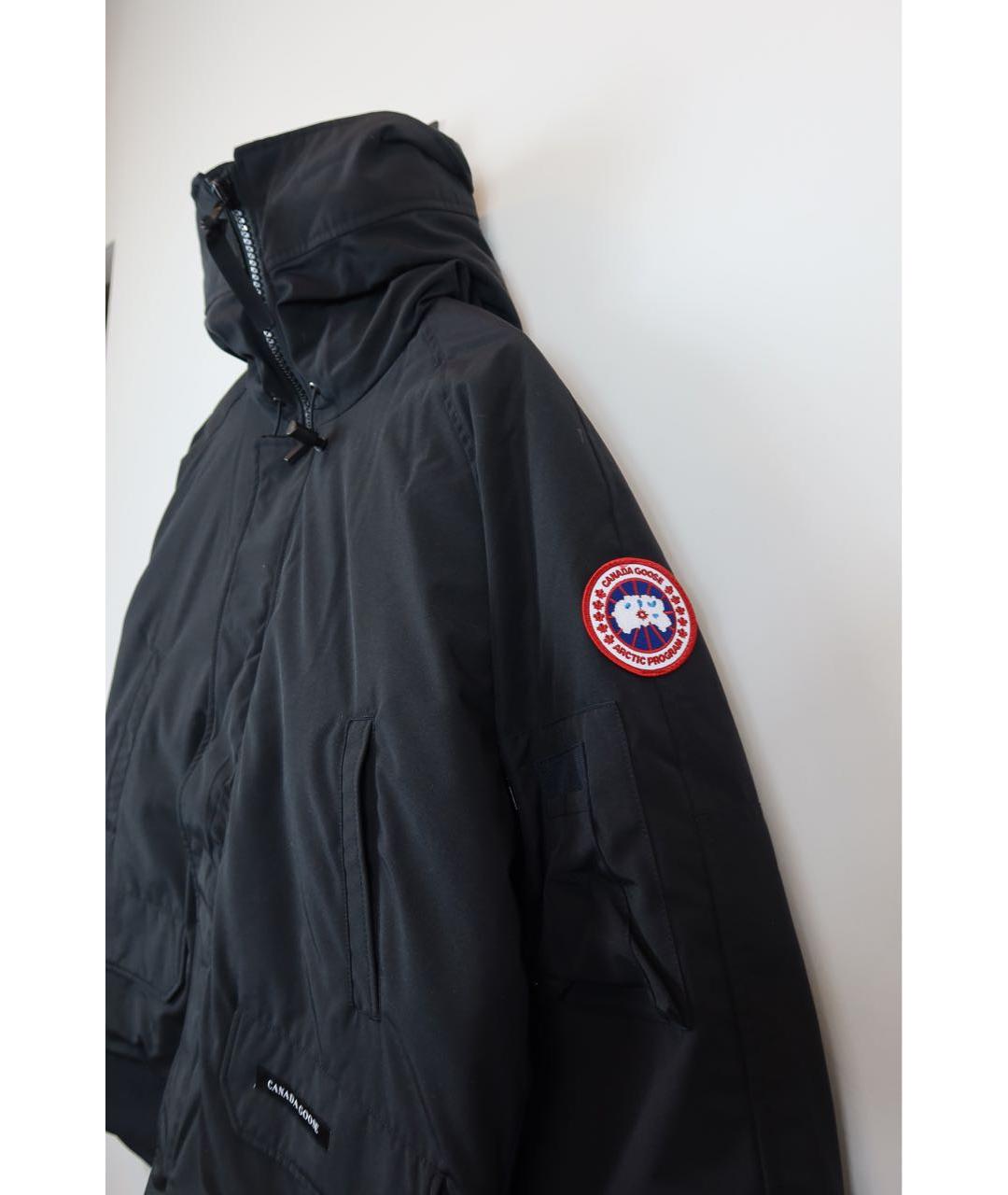 CANADA GOOSE Черный полиамидовый пуховик, фото 4