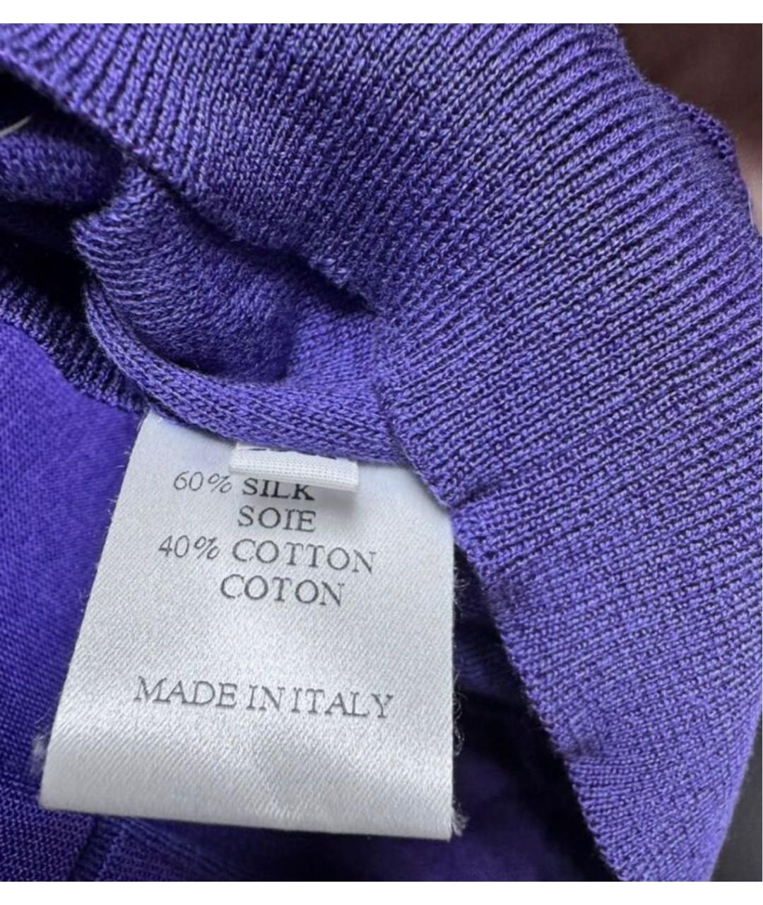 ZILLI Фиолетовое поло с коротким рукавом, фото 6