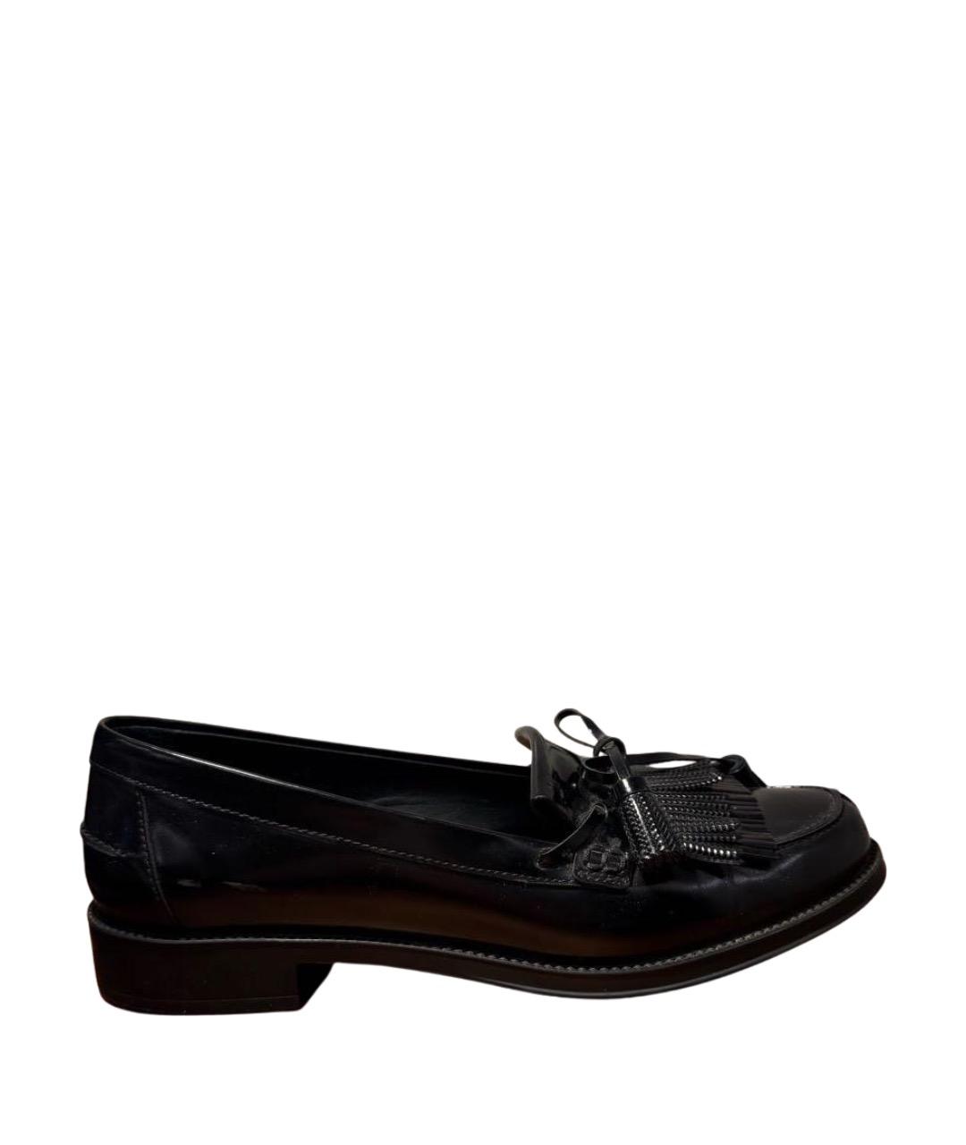 TOD'S Черные туфли из лакированной кожи, фото 1