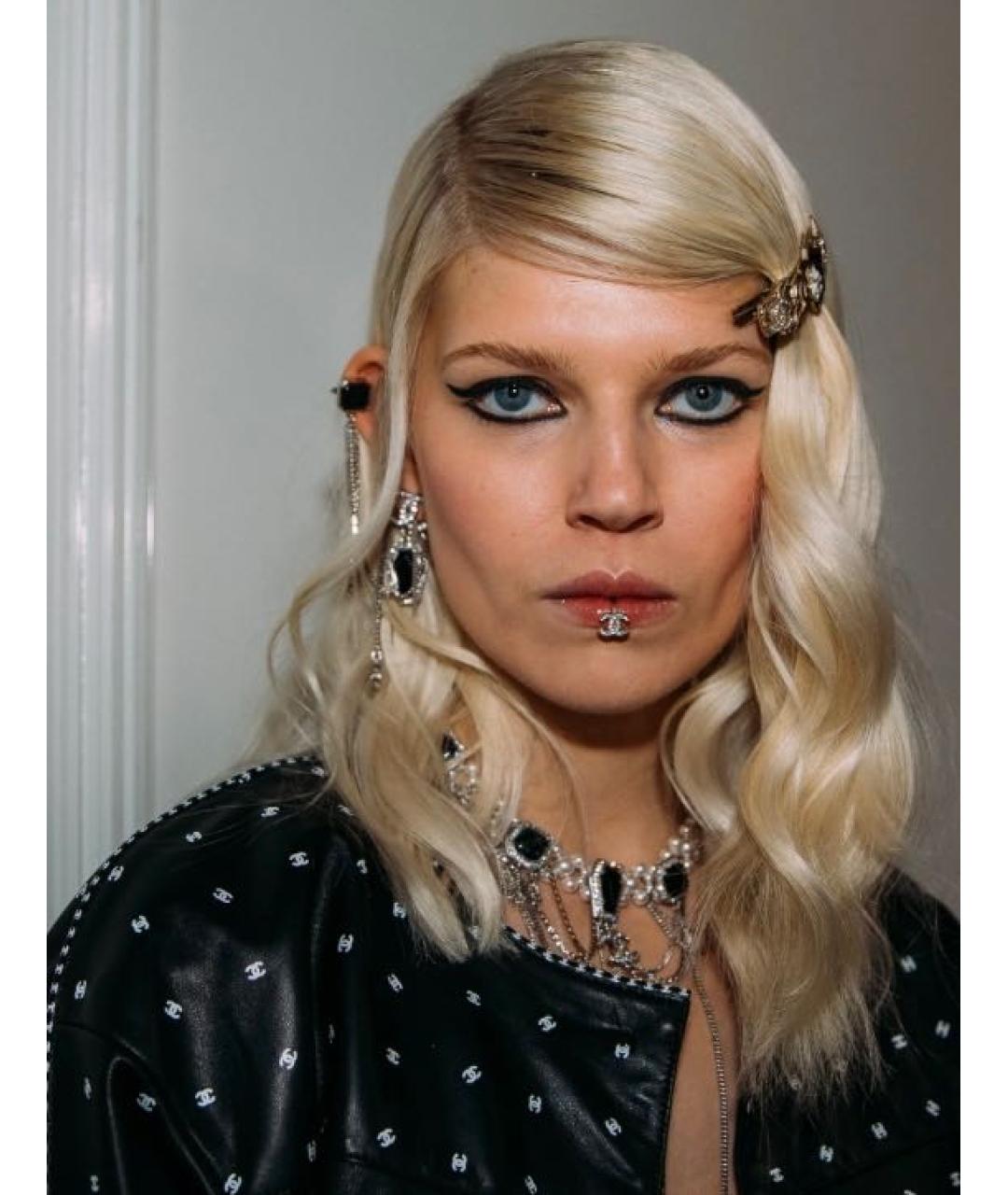 CHANEL Серебряные металлические серьги, фото 6