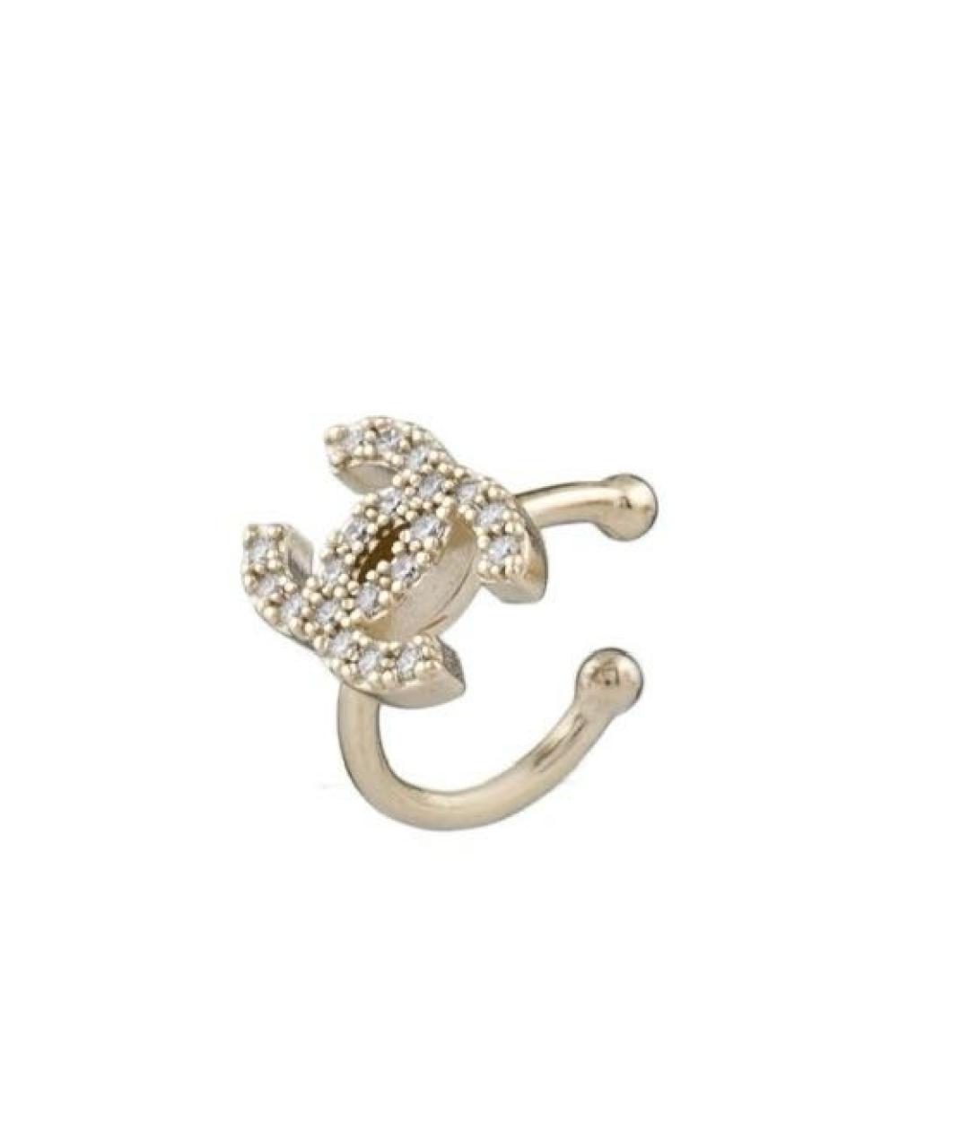 CHANEL Серебряные металлические серьги, фото 1