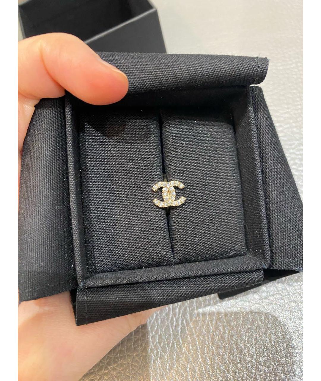 CHANEL Серебряные металлические серьги, фото 2