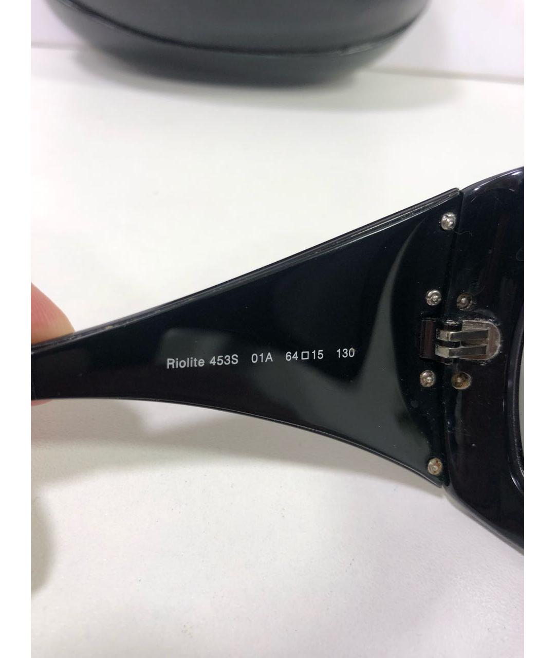 ROBERTO CAVALLI Черные пластиковые солнцезащитные очки, фото 5