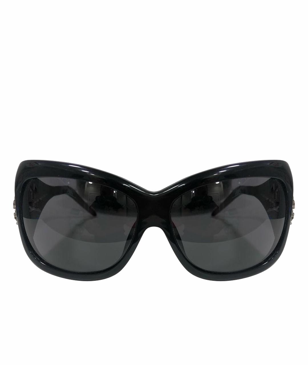 ROBERTO CAVALLI Черные пластиковые солнцезащитные очки, фото 1