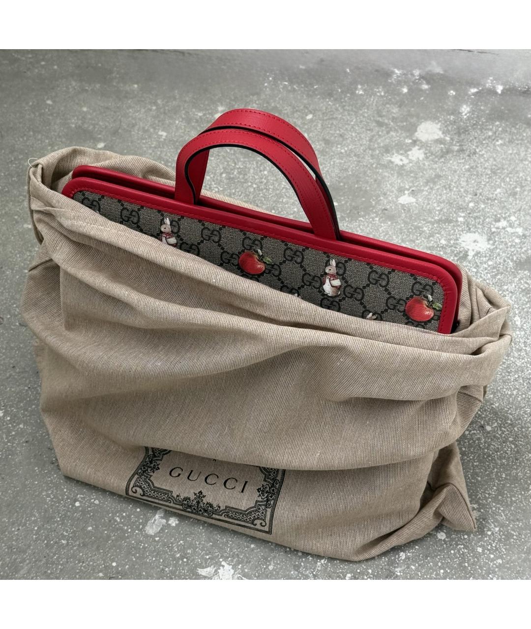 GUCCI Коричневая сумка тоут, фото 6