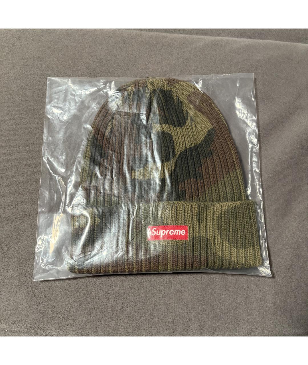 SUPREME Хаки хлопковая шапка, фото 2