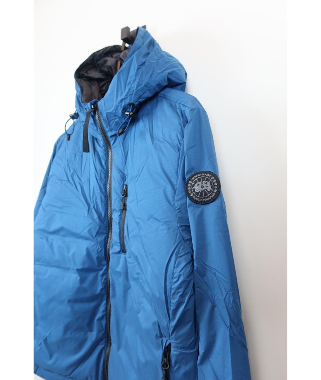 CANADA GOOSE Синий полиамидовый пуховик, фото 5