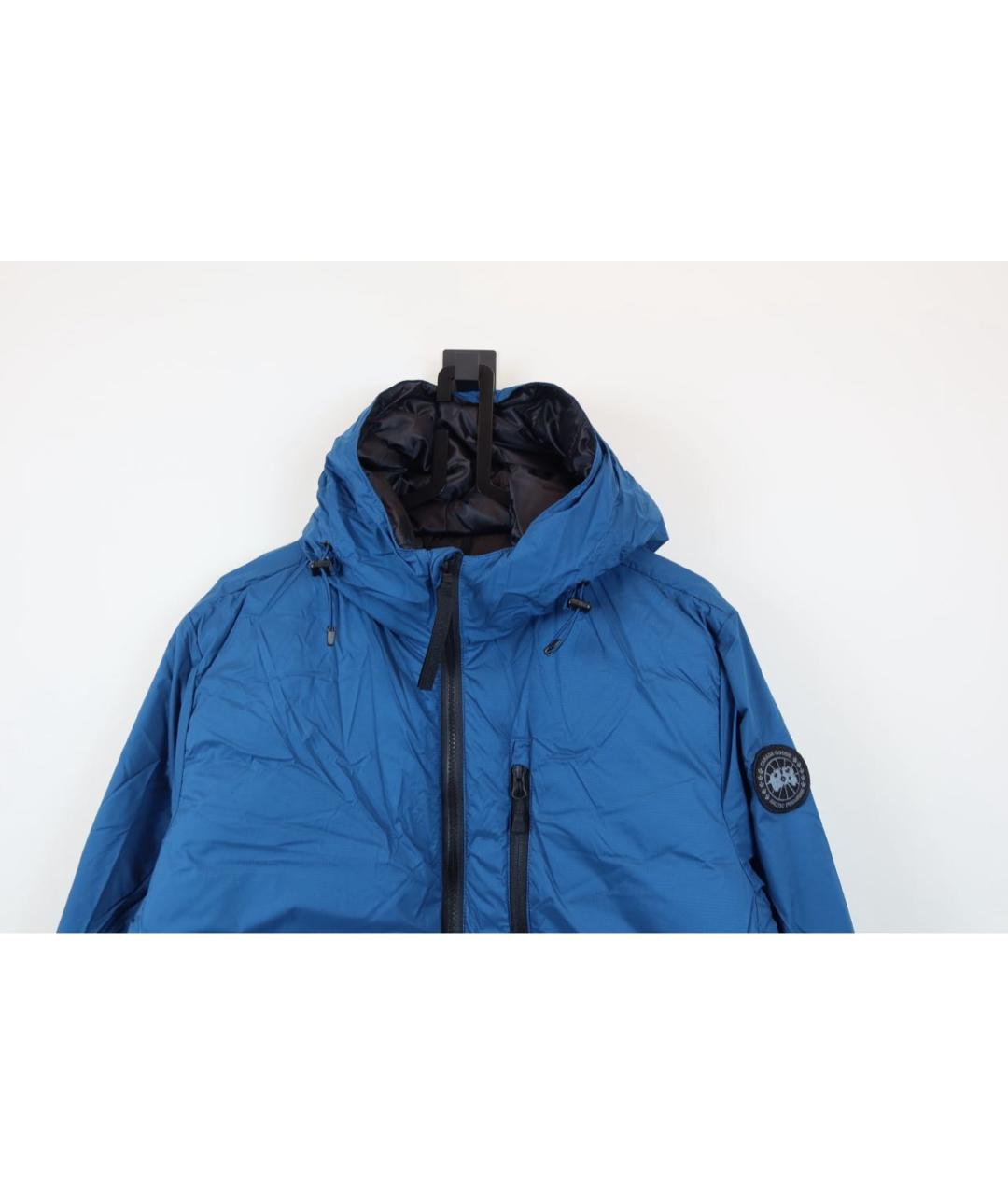 CANADA GOOSE Синий полиамидовый пуховик, фото 3
