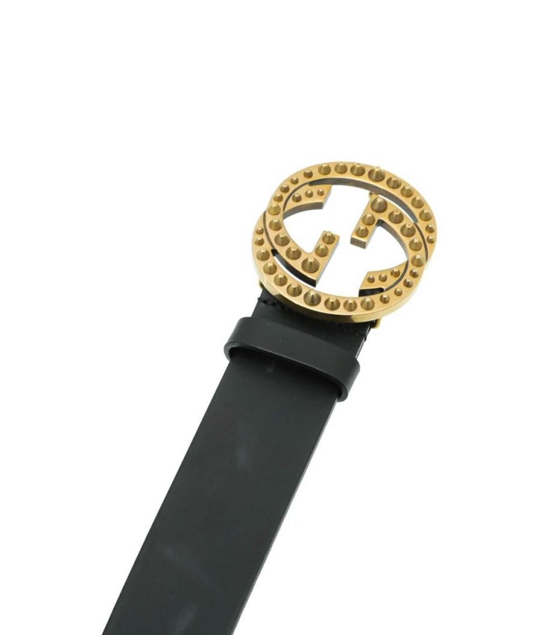 GUCCI Черный кожаный ремень, фото 6