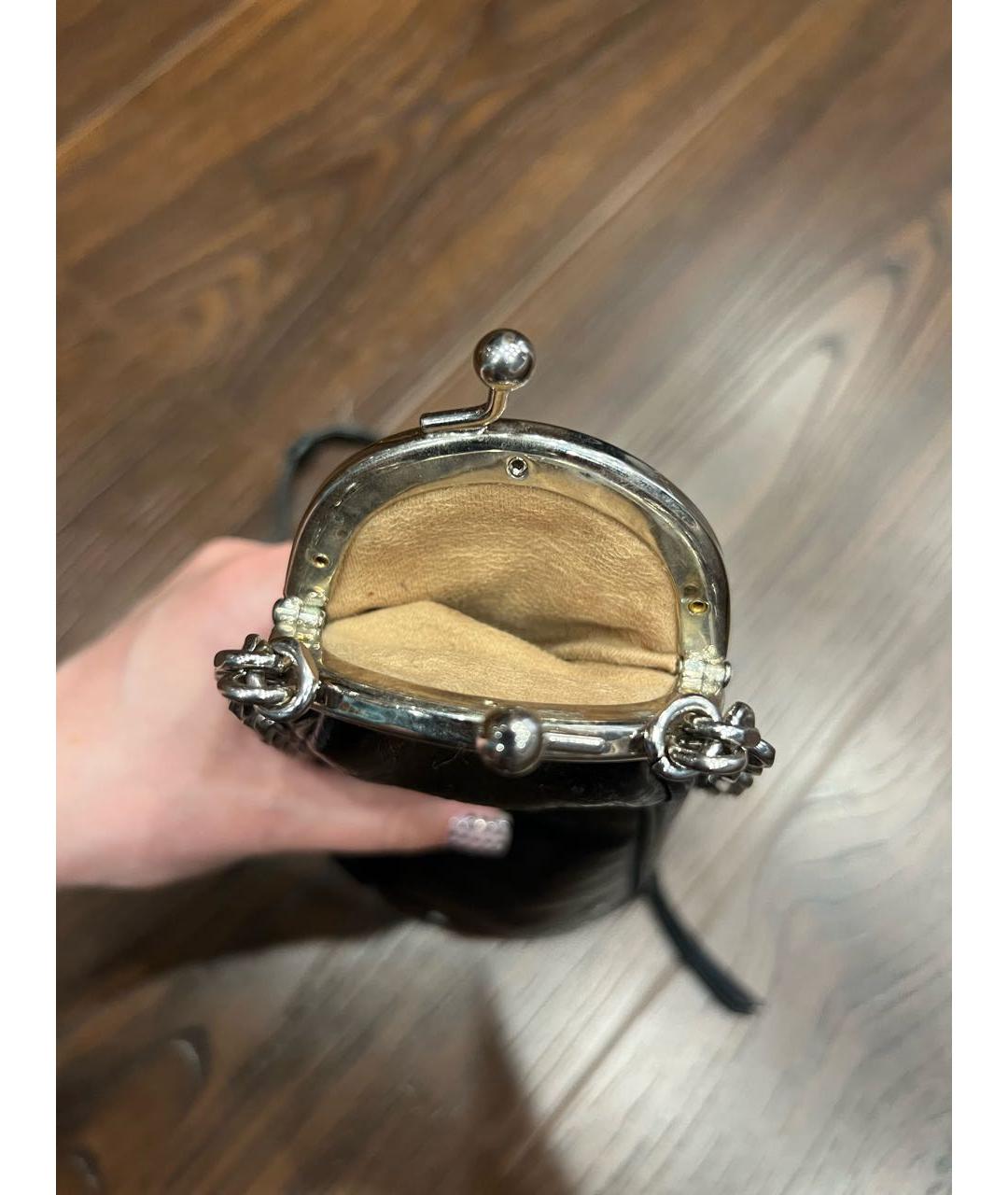 MAISON MARGIELA Черная кожаная сумка через плечо, фото 3