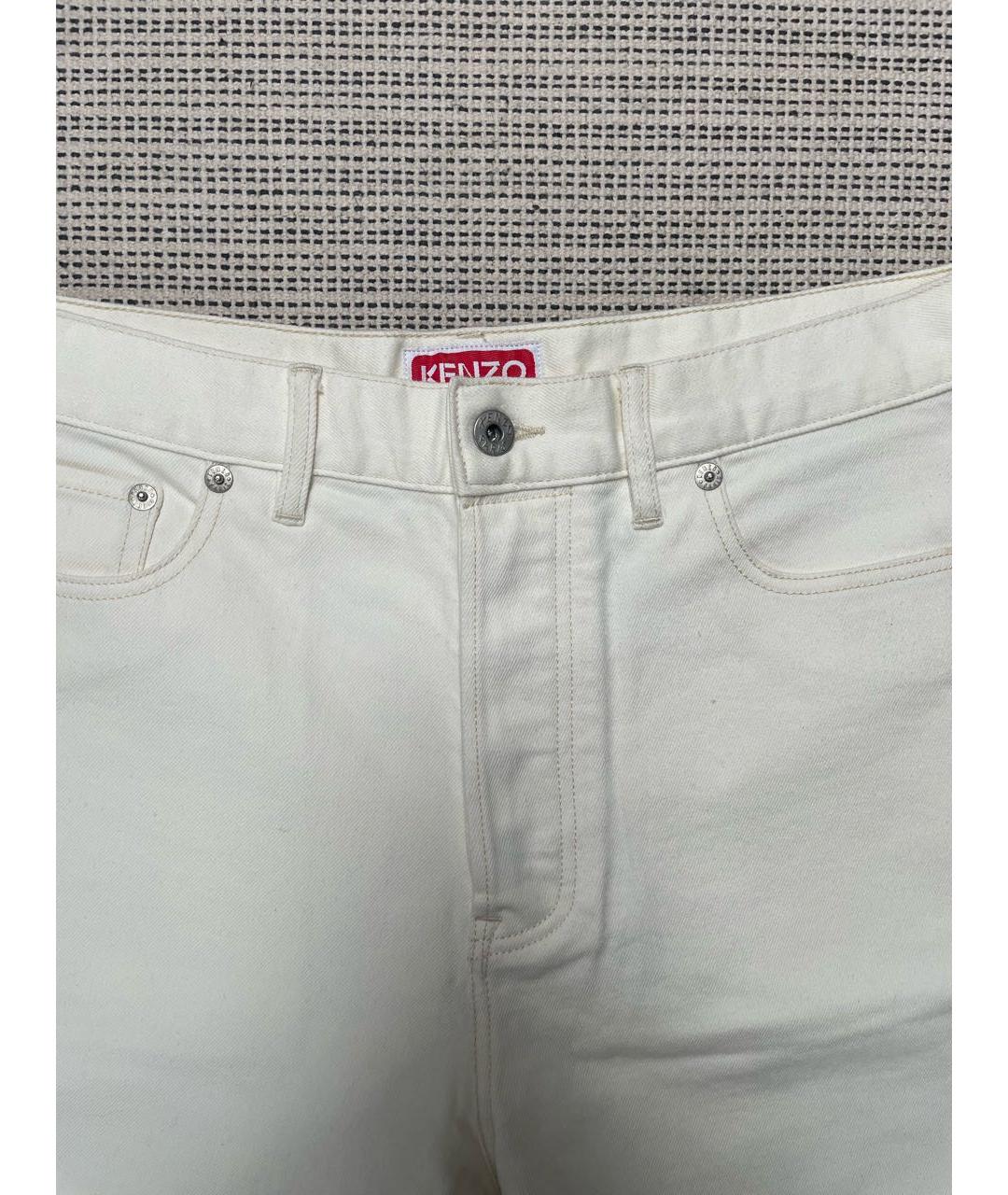 KENZO Белые хлопковые шорты, фото 3