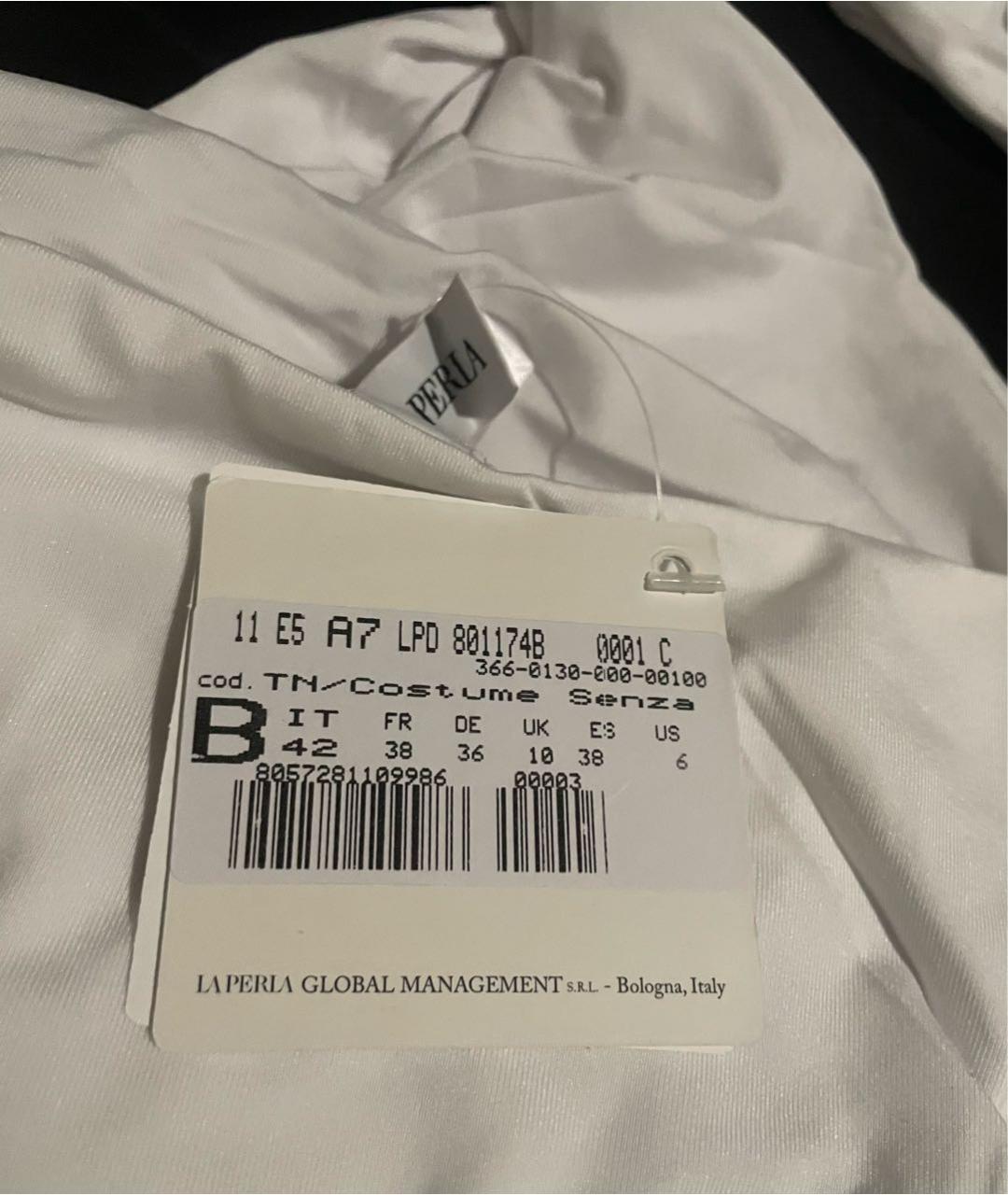 LA PERLA Белый купальник, фото 4