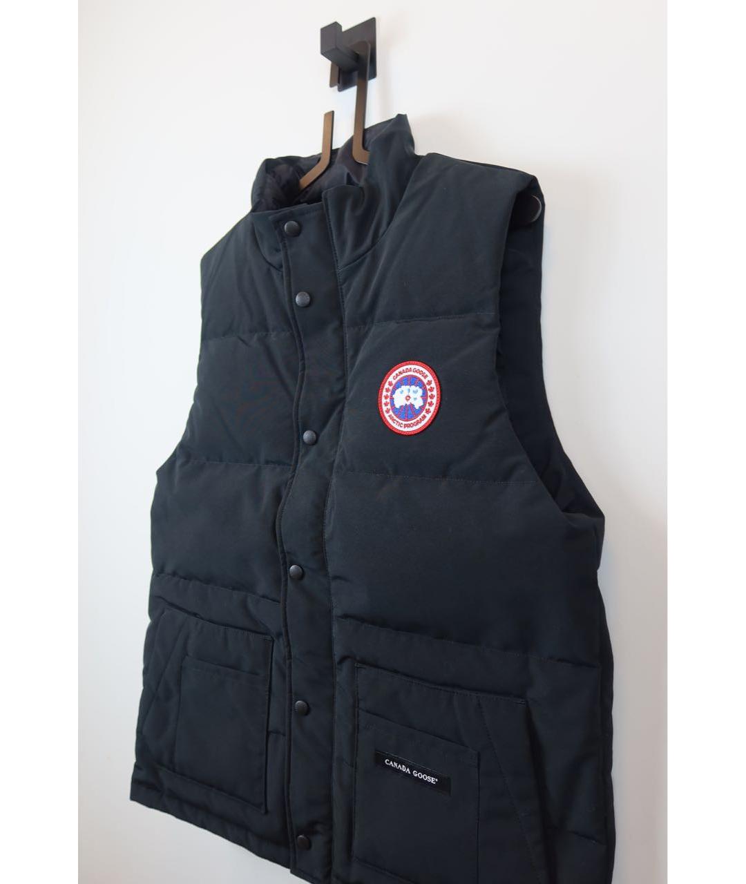 CANADA GOOSE Черный полиамидовый жилет, фото 4