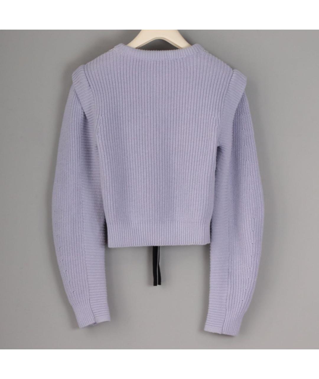 SELF-PORTRAIT Фиолетовый хлопковый джемпер / свитер, фото 3