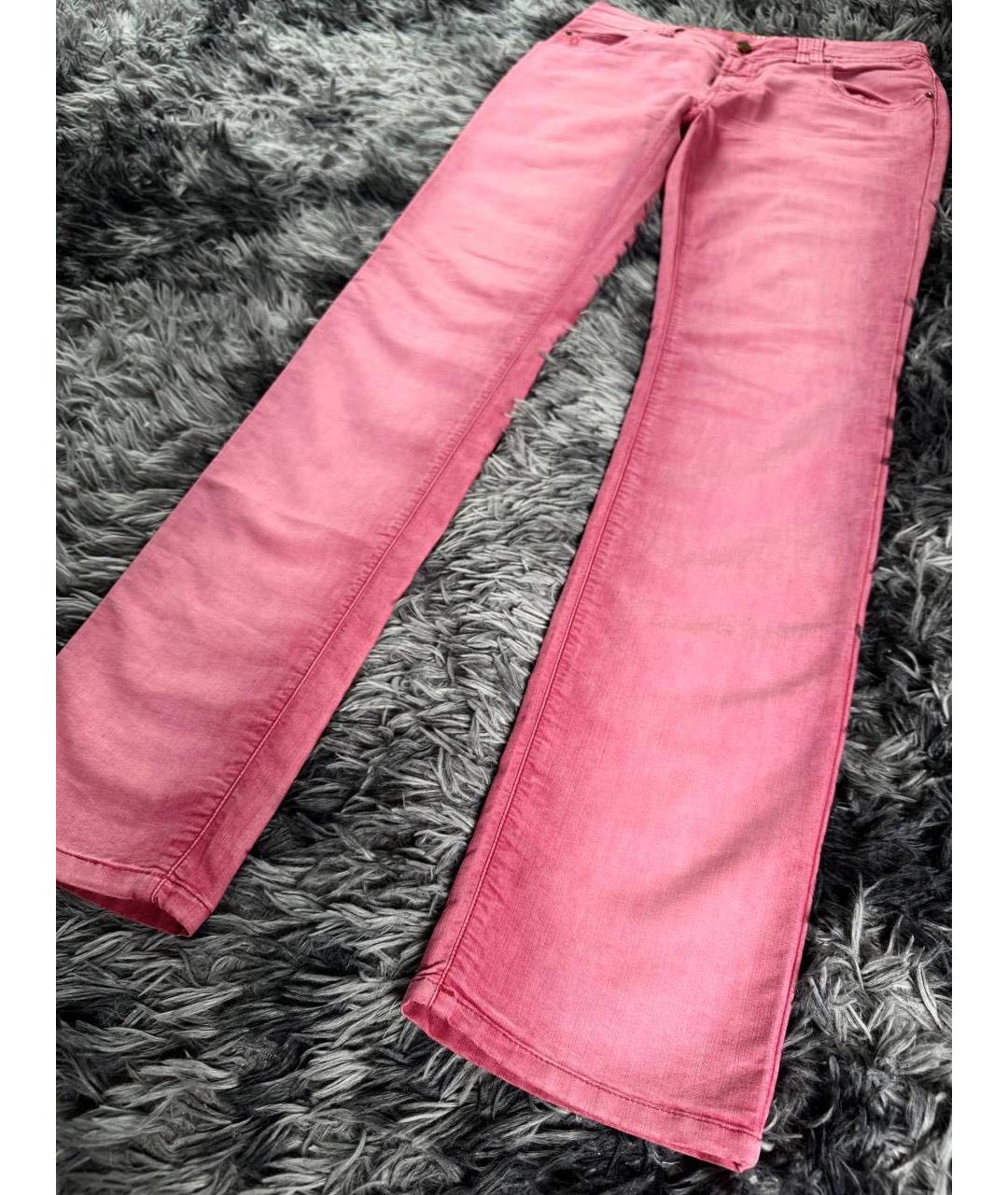 JOHN GALLIANO Розовые хлопковые джинсы скинни, фото 3