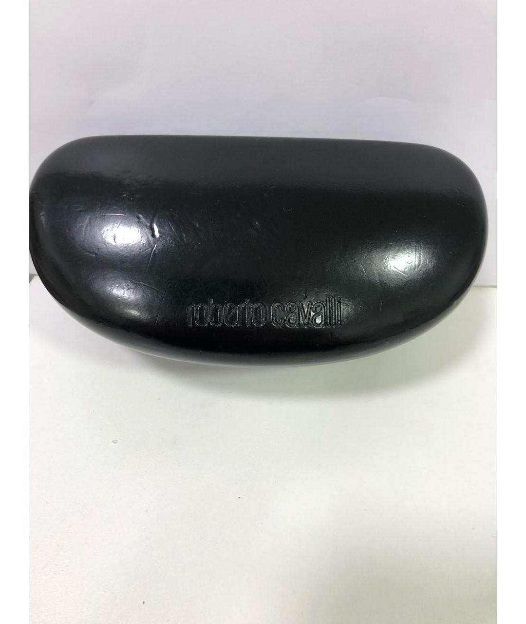 ROBERTO CAVALLI Коричневые металлические солнцезащитные очки, фото 4