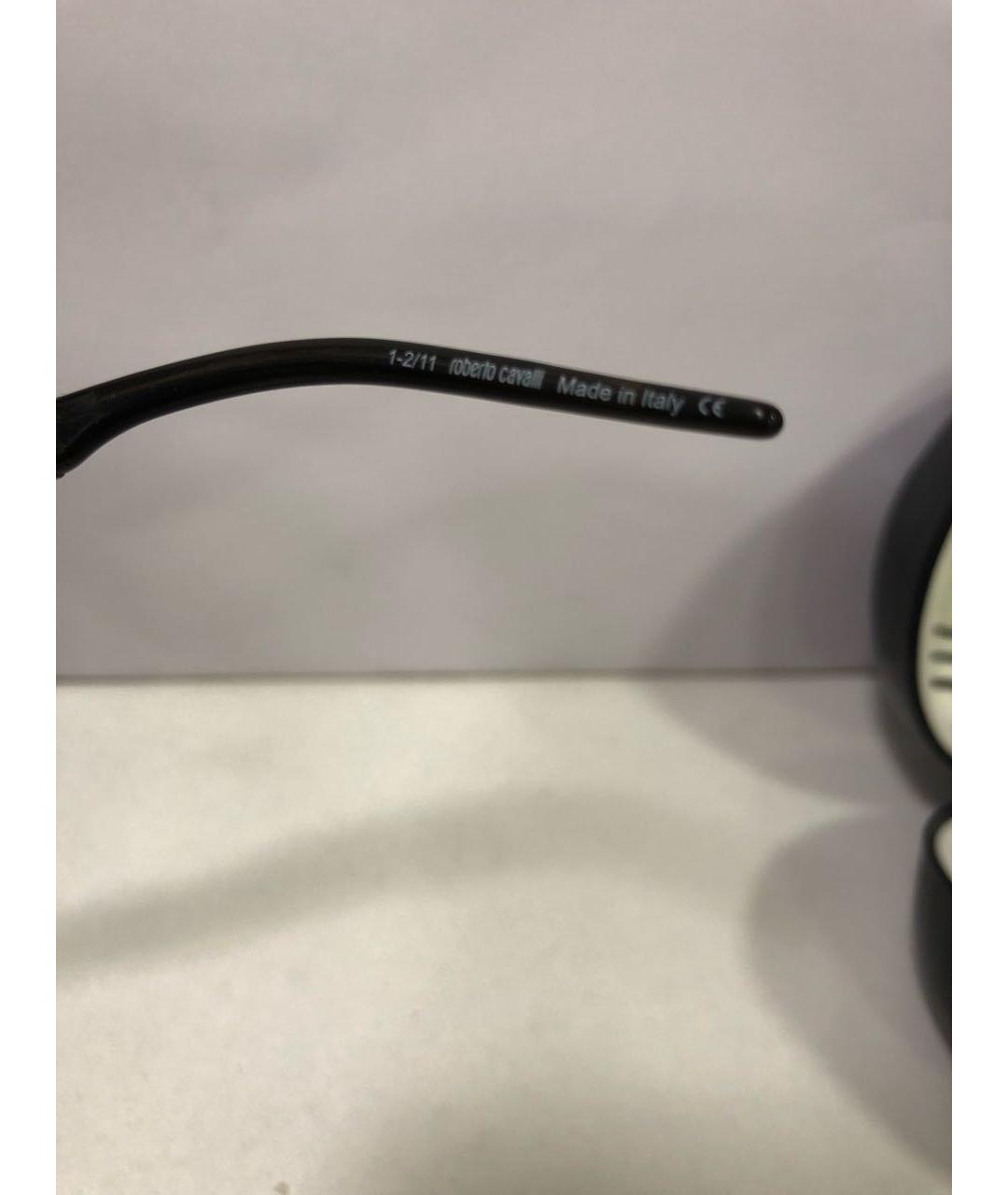 ROBERTO CAVALLI Коричневые металлические солнцезащитные очки, фото 7