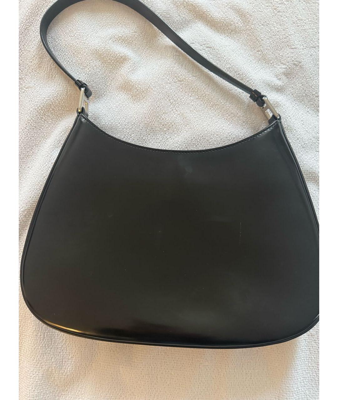 PRADA Черная кожаная сумка через плечо, фото 3