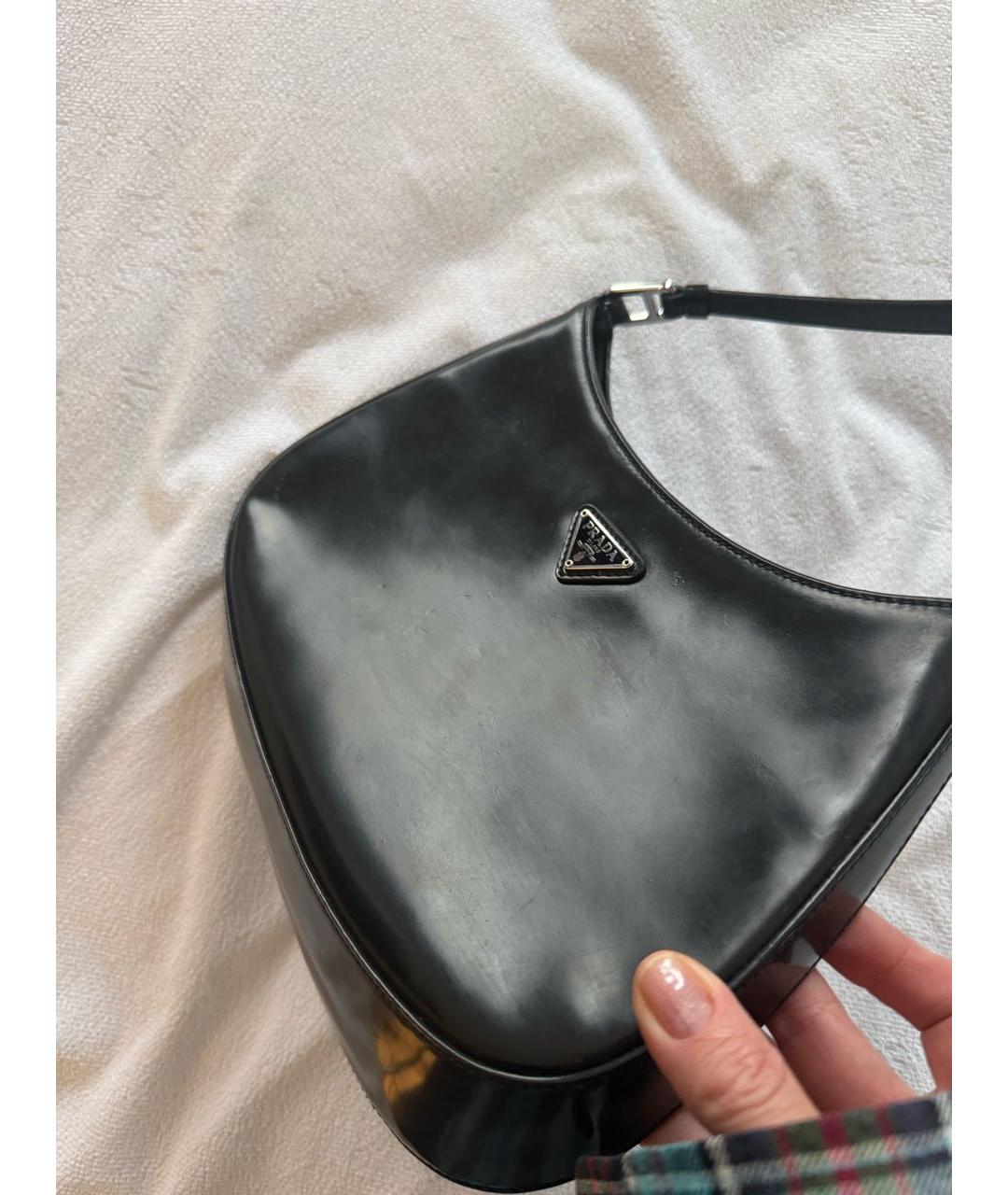 PRADA Черная кожаная сумка через плечо, фото 2